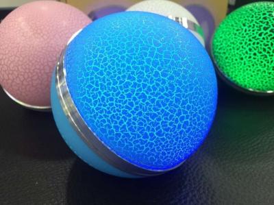 China Mini circular Wireless USB Player Speaker With seven Colorful lights for sale