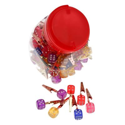 China New Color Dies Shape Credit Card Grabber Clip Minimalist Anti-smoke Mixed Dice Accessories Smoking Blunt Holder for sale