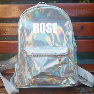 China Lightweight Shiny Laser Backpack Hologram School Bag Shoulder Bag Travel Bags Holographic Backpack for sale