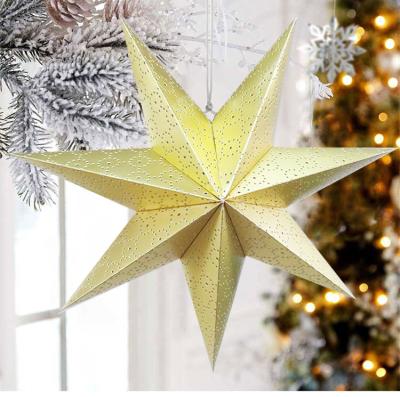 China Hanging Star Lantern Lampshade 3D Decoration Star Light Paper Paper Lanterns 45cm for sale