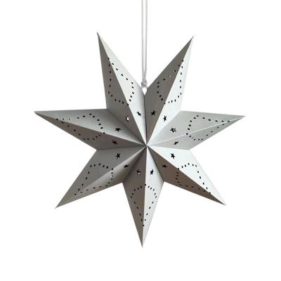 China Europe Hanging Paper Star Lamp Shade Christmas Tree Star Lantern Party Decoration Supplies for sale