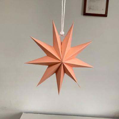 China Wholesale Europe Star Hanging Paper Lantern For Christmas Wedding for sale