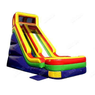 China high quality 0.55mmpvc tarpaulin inflatable single track slide for rentals for sale