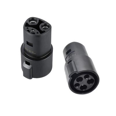 China PPS CE Certificate J1772 To Tesla Charging Adapter  High Quality Low Price Electric Vehicle Connector for sale