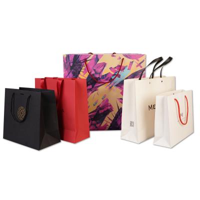 China Shira Wholesale Shopping Eco-Friendly Paper Recyclable Gift Bags Custom Logo for sale