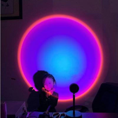 China 2021 Nordic Sunset Lamp Mini Usb Rainbow Projection Led Adjustable Portable Halo Night Light For Ddp Delivery for sale