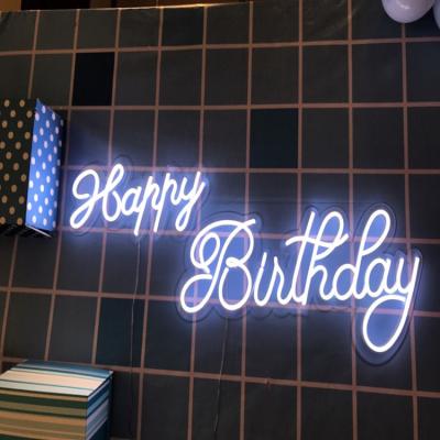 China All can use OEM LED Neon Sign Birthday Word LED Neon Sign Wired Hot Shatterproof Letter Neon Sign Open Bar Sale Sign for sale