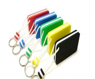 China Factory Outdoor Customize LOGO Shape Color Foam EVA Key Chain EVA Float Float Key Chain for sale