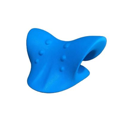 China Cervical PU Foam Neck Shoulder Stretcher Relaxer Traction Massage Pillow For Pain Relief C Shape Massager Tool for sale