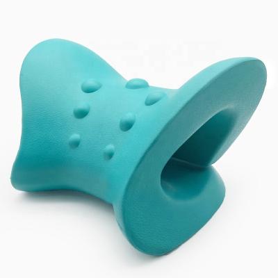 China NECK Factory Customize PU Foam Neck Shoulder Stretcher Relaxer Cervical Traction Massage Pillow For Pain Relief for sale