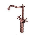 China Dual handle Rose Gold faucet of Rose gold mixer and Rose gold mixer for sale