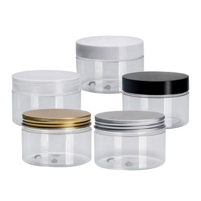 China Wholesale Fashion Customize 100ml 120ml 150Mml 200ml 250ml 500ml PET Clear Plastic Box Matte Cosmetics Jars for sale