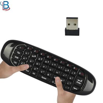 China TV 2.4G C120 Fly Mini Air Mouse Wireless Keyboard Remote Control Use For Android Box for sale