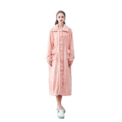 China 2021 New Design Pajamas Satin Winter Flannel Fabric Women PajamasReliable Quality Breathable Bathrobes for sale