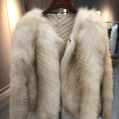 China High Quality Fox Fur Coat Women Winter Women Sustainable Real Fox Fur Coats Super Warm Warm for sale