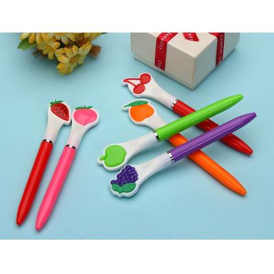 China Stationery 2018 Fancy Touch Screen Capacitive New Ballpen Plastic With Fruit Design for sale