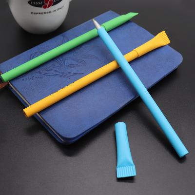 China Cheap Capacitive Touch Screen Straw Craft Paper Ball Pen With Rolling Paper Pen for sale