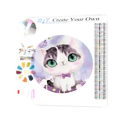 China Other Top Selling DIY 5d Diamond Painting Kit Toys Price Gifts Tools Pet Cat Including Box for sale