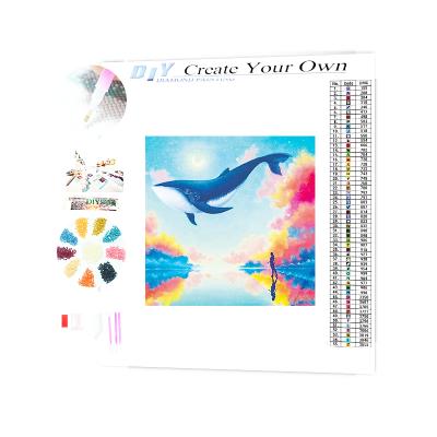 China Other Trends DIY 5D Diamond Painting Set Diy Price Dolphin Whale Fish Including Box for sale