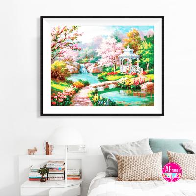 China Other Wall Full Diamond Painting Sets Natural Scenery Contemporary Art Diy 5D Price Including Box for sale