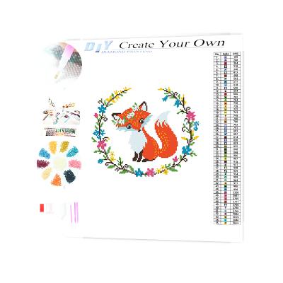 China The Other Art Cartoon Animal Fox Handmade Wholesale 3D Diamond Painting Kit for sale