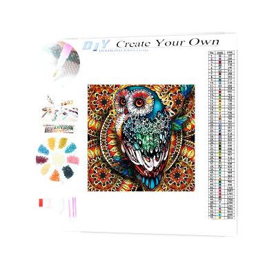 China The other full custom animal drill ab around Crystal Owl DIY 5d Diamond Painting Kit Toys for sale