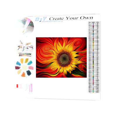 China Other Acrylic Diamond Painting Handcrafts Item Diamond Painting Kits Paint Full Round Drill Diy Mosaic Sunflower Pattern for sale