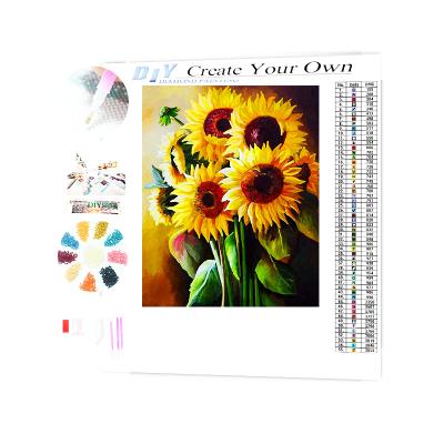 China The Other New Product Sunflower Special Hot Selling Flower Pattern 5D Diamond Painting Mosaic Craft Kit for sale