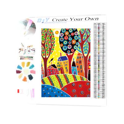 China Other Countryside Forest Park Canvas DIY 5d Diamond Painting Kit Toys Supplier Gifts for sale