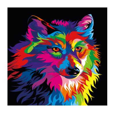 China Other Custom Fiber Canvas Dragon 5D Resin Beads Diy Diamond Painting Wolf for sale