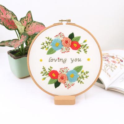 China China Flower Cross Stitch Chinese Diy Embroidery Cross Initiator Kit Diy Set For Beginners for sale