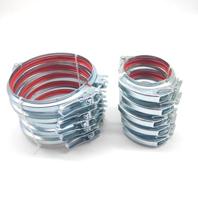 China Hvac steel quick clamps for havc round pipeline and quick clamp pipeline for sale