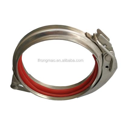 China Quick Installation China Supply Pipe Clamp Stainless Steel Flange Clamp For 1mm Dust Collection Duct for sale