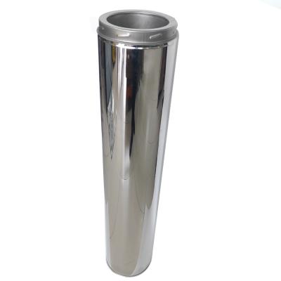 China Industrial Double Wall Stainless Steel Flue Pipe / 316L Stainless Steel Flue Pipe Insulated Flue Pipe for sale