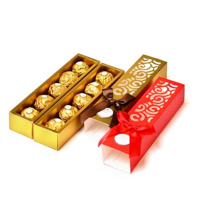 China Recycled Materials Wedding Chocolate Paper Box Package Candy Cookie Box Ready To Ship Box Wholesale for sale