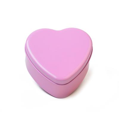 China Wholesale Metal Tin Box For Chocolate Packing Heart Shape Cookie Tin Box Plain Tin Box Food New Arrival for sale