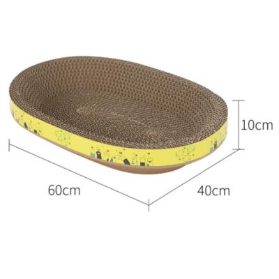 China Stocked Hot Selling Custom Eco-friendly Cat Scratcher Corrugated Cardboard Cat Scratch Board for sale