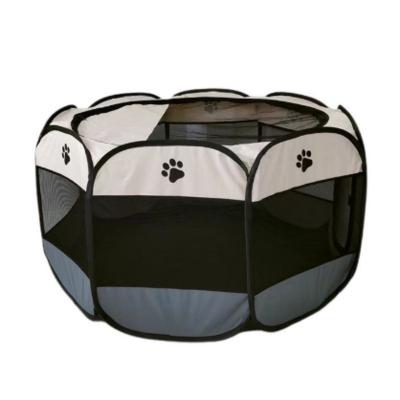 China Stocked High Quality Folding Pet Tent Dog House Cat Cage Cat Tent Pet Playpen for sale