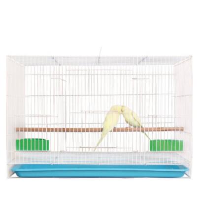 China Stocked Wholesale Metal Large Square Steel Canary 60*40*40cm Bird Cage for sale