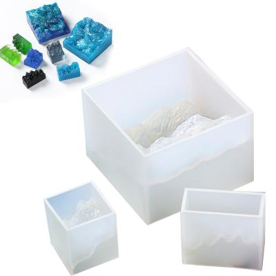 China Low Viscosity Translucent Platinum Silicone Rubber For Snow Mountain Resin Molds for sale