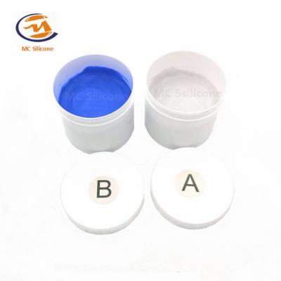 Cina Mastice in due parti di trattamento veloce impastabile blu della muffa del silicone di 40 rive A della Platino-cura per la colata dei gioielli in vendita