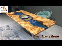 Crystal Clear Epoxy Resin Deep Pour Yellow Resistant For Tabletop