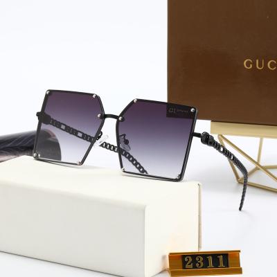 China Fashion Tone Sunglasses Oversized Frame Ladies Designer Sunglasses G Men's Style Multiple Colors Luxury Quality Sunglasses06 for sale