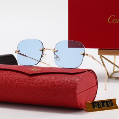 China Fashion Tone Sunglasses Oversized Frame Ladies Designer Sunglasses C Men's Style Multiple Colors Luxury Quality Sunglasses14 for sale