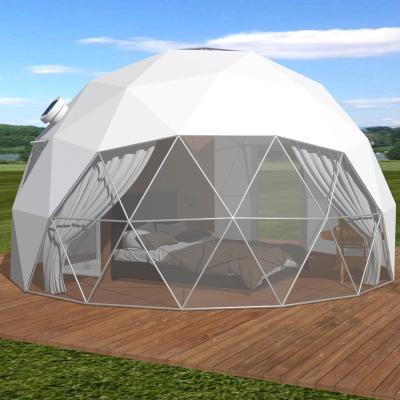 China Customized Economic Color White Steel Structure Trade Show Geodesic Dome Tents Glamping Hotel Dome House Garden Igloo for sale