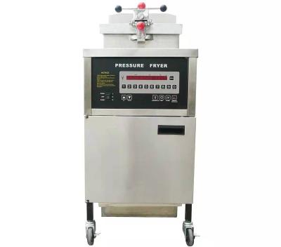 China Restaurant factory supply gas pressure fryer machine direct pressure fryer gas with oil filter pump for sale