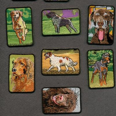 China Viable Dog Patches With Heat Seal Backing, Nice Edge Patches for sale