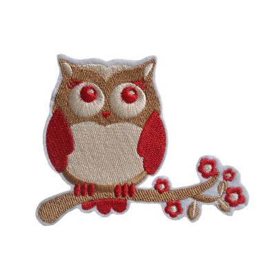 China Custom Night Owl Embroidery Patches For Clothing Hot Sale Viable for sale