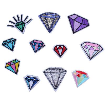 China Viable diamond patches with iron on backing, factory price for sale