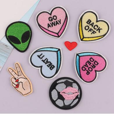 China Viable DIY Fashion Patches With Iron On Backing, Stock Patch Wholesaler for sale